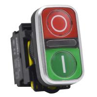 Двойная кнопка LA115-A5-11RD1 1NO+1NC 220V IP65