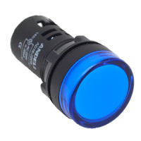 Лампа AD16-22DS(LED) матрица d22мм синий 220B АС (ANDELI)