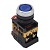 Кнопка ABLFS-22 синий d22mm неон/220B 1з+1р (ANDELI)