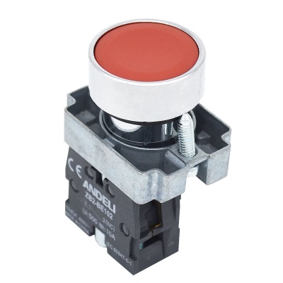 Кнопка XB2-BA45 красный 1з+1р (ANDELI)