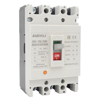 Авт. выкл.AM1-125L/3P 125A 30KA (ANDELI)