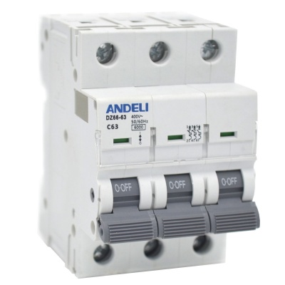 Авт. выкл. DZ66-63/3P 20A 6kA х-ка C (ANDELI) ANDELI